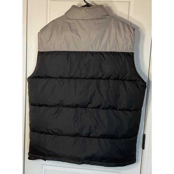 U.S. Polo Assn. Black Grey Full Zip Embroidered Pony Puffer Jacket/Vest 3XL - Picture 3 of 6